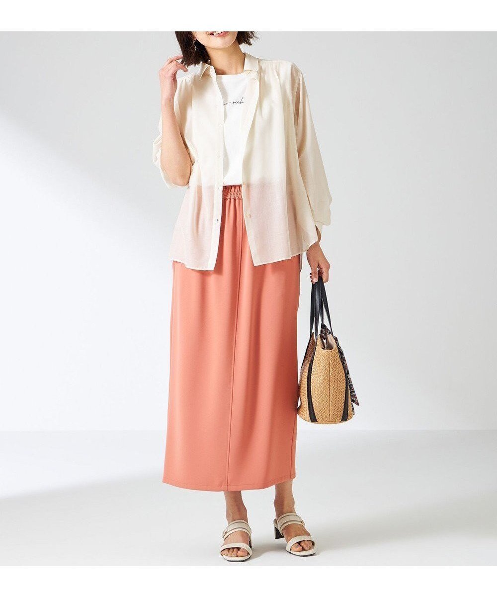 【エニィ スィス/any SiS】の【洗える】リネンライクシアーローン ブラウス インテリア・キッズ・メンズ・レディースファッション・服の通販 founy(ファニー) 　ファッション　Fashion　レディースファッション　Fashion for Women　トップス・カットソー　Cut & Sew Tops　シャツ・ブラウス・オフィスカジュアル　Elegant Blouses & Button-Ups　インナー　Innerwear　ウォッシャブル　Machine Washable　春　Spring　洗える　Machine Washable　カフス　Cuff Design　サテン　Satin, Glossy Fabric　シアー　Sheer, See-Through　シンプル　Simple, Minimal　とろみ　Fluid, Flowy Fabric　タンク　Tank Top, Sleeveless Top　トレンド　Trend, Trending Now　長袖　Long Sleeve, Full Sleeve　ボトム　Bottoms, Lower Wear　リネン　Linen, Linen Fabric　S/S・春夏　SS, Spring/Summer, Warm Season　おすすめ　Recommended / Our Picks　夏　Summer　エレガント 上品　Elegant　新作・新入荷　New Arrivals / New In　アイボリー|ID: prp329100004854028 ipo3291000000035674050