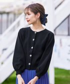 【ティアクラッセ/Tiaclasse】の【洗える】ビジューニットカーディガン ブラック|ID: prp329100004854035 ipo3291000000035674280