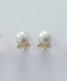 【ピッシェアンス/Pisceans】のフローラル コットンパールイヤリング マットシルバー|ID: prp329100004854043 ipo3291000000035674488