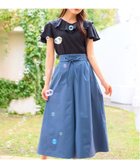 【フェルゥ/Feroux】の【洗える・撥水】レースアップガウチョ ブルー系|ID: prp329100004854093 ipo3291000000035676951