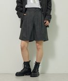 【グリーンパークス/Green Parks】のレザーライクショートパンツ Black|ID: prp329100004854101 ipo3291000000035677464