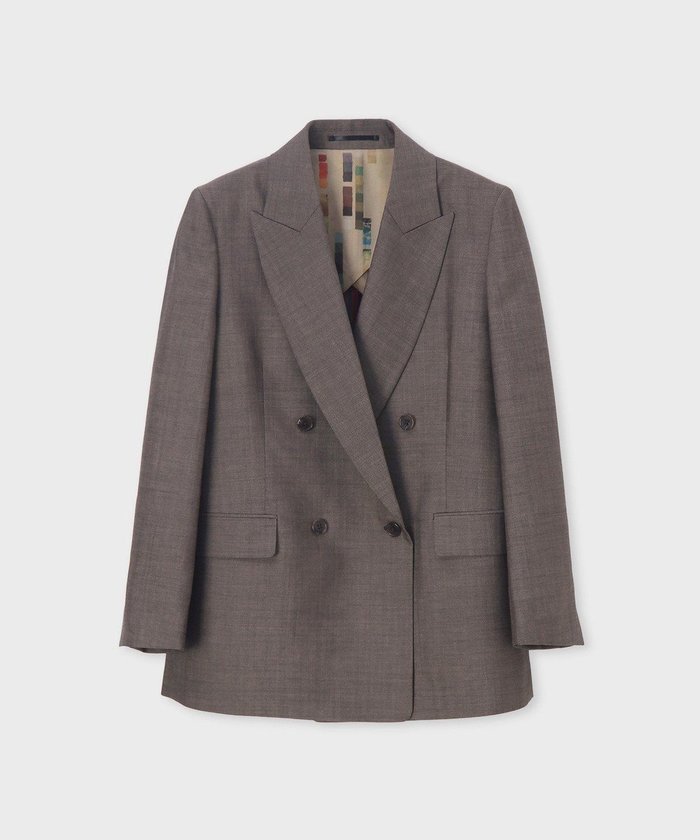 【ポール スミス/Paul Smith】のダブルプレスト シャンブレー ジャケット インテリア・キッズ・メンズ・レディースファッション・服の通販 founy(ファニー) https://founy.com/ ファッション Fashion レディースファッション Fashion for Women アウター Coat / Outerwear Collection レディースジャケット・軽アウター Jackets テーラードジャケット / 通勤・きれいめスタイル Tailored Jackets & Blazers おすすめ Recommended / Our Picks シャンブレー Chambray, Denim-Like Fabric ジャケット Jacket, Outerwear セットアップ Set-Up, Coordinated Outfit ダブル Double, Double-Breasted エレガント 上品 Elegant 夏 Summer S/S・春夏 SS, Spring/Summer, Warm Season A/W・秋冬 Autumn/Winter |ID: prp329100004854107 ipo3291000000035677562