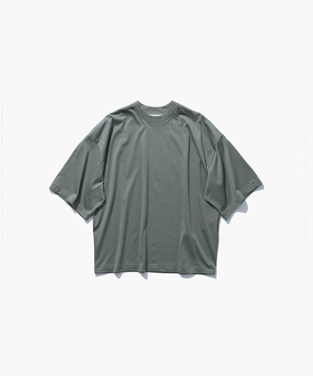 【エイトン/ATON】のSUVIN 60/2 ワイドスリーブTシャツ インテリア・キッズ・メンズ・レディースファッション・服の通販 founy(ファニー) 　ファッション　Fashion　レディースファッション　Fashion for Women　トップス・カットソー　Cut & Sew Tops　シャツ・ブラウス・オフィスカジュアル　Elegant Blouses & Button-Ups　ロングTシャツ・Tシャツ　Longline T-Shirts & Tees　カットソー・ベーシックTシャツ　Cut-and-Sewn Tops / Stretch Tees & Basics　インド　Indian Textile　カットソー　Cut and Sewn Top　スリーブ　Sleeve, Long Sleeve / Short Sleeve　テーパード　Tapered, Tapered Pants　バランス　Balance, Style Balance　ボトム　Bottoms, Lower Wear　ワイド　Wide, Wide Fit　夏　Summer　春　Spring　S/S・春夏　SS, Spring/Summer, Warm Season　KHAKI|ID: prp329100004854119 ipo3291000000035677826
