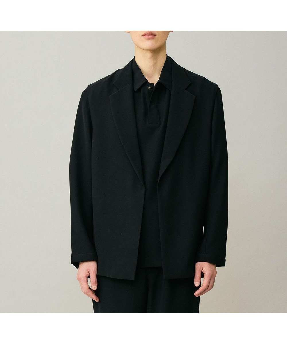 【アンフィーロ/UNFILO / MEN】のダブルクロス イージージャケット インテリア・キッズ・メンズ・レディースファッション・服の通販 founy(ファニー) 　ファッション　Fashion　メンズファッション　Fashion for Men　アウター　Men's Coats Outerwear　ウォッシャブル　Machine Washable　エレガント 上品　Elegant　カーディガン　Cardigan, Knitwear　吸水　Absorbent, Quick-Dry　ジャケット　Jacket, Outerwear　スラックス　Slacks, Dress Pants　セットアップ　Set-Up, Coordinated Outfit　ダブル　Double, Double-Breasted　トレンド　Trend, Trending Now　ドレープ　Drape, Draping Fabric　パターン　Pattern, Design Print　フロント　Front, Front Design　楽ちん　Easy Fit, Comfortable　ワイド　Wide, Wide Fit　A/W・秋冬　Autumn/Winter　S/S・春夏　SS, Spring/Summer, Warm Season　おすすめ　Recommended / Our Picks　夏　Summer　ネイビー|ID: prp329100004854363 ipo3291000000035707080