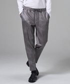 【ジョゼフ オム/JOSEPH HOMME / MEN】の【ウエストゴム仕様】レザーライクジャージー ドロスト付きテーパードパンツ / PEGG CONVERTIBLE ライトグレー系|ID: prp329100004854365 ipo3291000000035707180