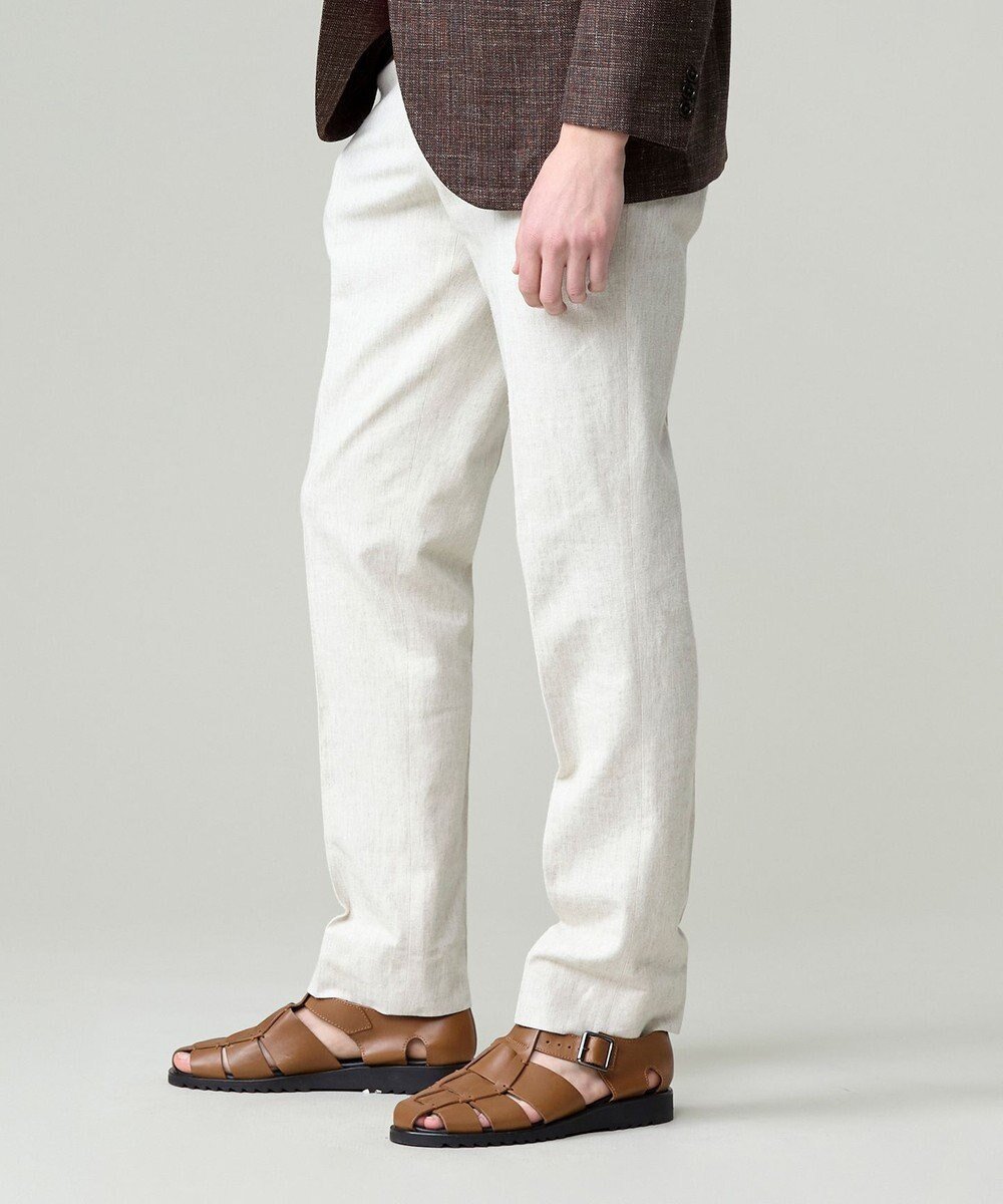 【ジェイ プレス/J.PRESS / MEN】の【ウォッシャブル可】コンフォートストレッチリネン スラックス インテリア・キッズ・メンズ・レディースファッション・服の通販 founy(ファニー) ファッション Fashion メンズファッション Fashion for Men ボトムス Bottoms ウォッシャブル Machine Washable 春 Spring ストレッチ Stretch, Stretchy Fabric スマート Smart, Elegant スラックス Slacks, Dress Pants テーパード Tapered, Tapered Pants ドローストリング Drawstring, Pull Cord ミックス Mix, Mixed Style ラグジュアリー Luxury, Elegant リネン Linen, Linen Fabric リラックス Relax, Relaxed Fit ループ Loop, Loop Knit S/S・春夏 SS, Spring/Summer, Warm Season 夏 Summer ビジネス 仕事 通勤 Business / Work / Commuting アイボリー系|ID: prp329100004854378 ipo3291000000035707514
