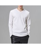 【ジョゼフ オム/JOSEPH HOMME / MEN】のテックリブジャージー Vネックカットソー ホワイト系|ID: prp329100004854382 ipo3291000000035707651