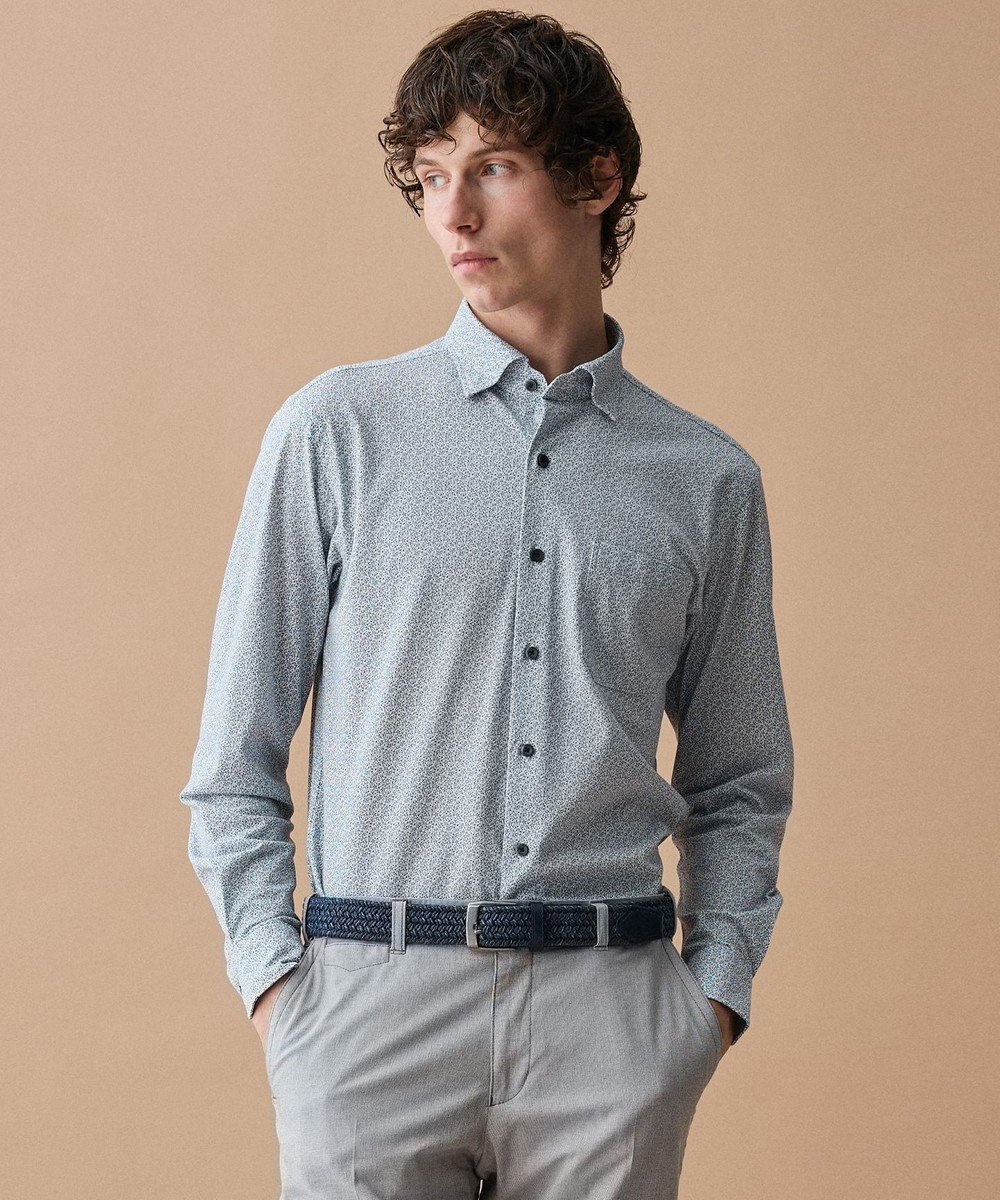 【ジョセフ アブード/JOSEPH ABBOUD / MEN】の【綿100%・ジャージー素材・ストレッチ】コンパクトジャージープリントシャツ インテリア・キッズ・メンズ・レディースファッション・服の通販 founy(ファニー) ファッション Fashion メンズファッション Fashion for Men トップス・カットソー Cut & Sew Tops メンズシャツ Shirts インナー Innerwear 春 Spring カーディガン Cardigan, Knitwear ジャケット Jacket, Outerwear ストレッチ Stretch, Stretchy Fabric プリント Print, Printed Pattern S/S・春夏 SS, Spring/Summer, Warm Season おすすめ Recommended / Our Picks 夏 Summer エレガント 上品 Elegant ビジネス 仕事 通勤 Business / Work / Commuting サックスブルー系5|ID: prp329100004854398 ipo3291000000035707979