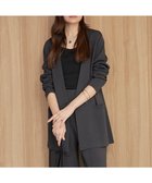 【アイシービー/iCB】の【洗える】ハイゲージスムース ニットジャケット チャコール系|ID: prp329100004854408 ipo3291000000035708411