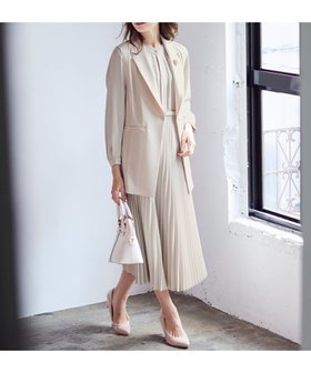 【エニィ スィス/any SiS】の【洗える】ノーブルプリーツ ワンピース 人気、トレンドファッション・服の通販 founy(ファニー) ファッション Fashion レディースファッション Fashion for Women ワンピース Dresses 春 Spring 洗える Machine Washable ジャケット Jacket, Outerwear スタンド Stand Collar, Upright Stand フロント Front, Front Design プリーツ Pleats, Pleated S/S・春夏 SS, Spring/Summer, Warm Season 夏 Summer エレガント 上品 Elegant セレモニー Ceremony 新作・新入荷 New Arrivals / New In |ID:prp329100004854411