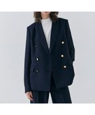 【ベイジ,/BEIGE,】の【洗える・大人百花 春号掲載】JASMINE / ゴールドボタンダブルジャケット Navy|ID: prp329100004854419 ipo3291000000035708819