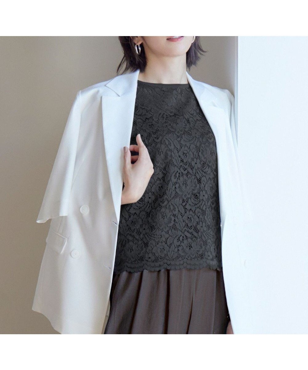 【自由区/JIYU-KU】の【洗える】クレープストレッチレースコンビ ニット 人気、トレンドファッション・服の通販 founy(ファニー) ファッション Fashion レディースファッション Fashion for Women トップス・カットソー Cut & Sew Tops ニット Knit Tops & Sweaters おすすめ Recommended / Our Picks アンサンブル Ensemble Set エレガント 上品 Elegant カーディガン Cardigan, Knitwear ストレッチ Stretch, Stretchy Fabric セーター Sweater, Knitwear ドレープ Drape, Draping Fabric フロント Front, Front Design レース Lace, Lace Fabric 夏 Summer 春 Spring S/S・春夏 SS, Spring/Summer, Warm Season 洗える Machine Washable other-1|ID: prp329100004854422 ipo3291000000035708927