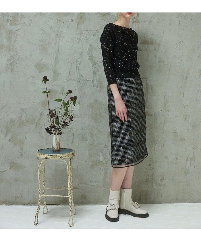 【トッカ/TOCCA】のSPANGLE OF FLOWER スカート インテリア・キッズ・メンズ・レディースファッション・服の通販 founy(ファニー) https://founy.com/ ファッション Fashion レディースファッション Fashion for Women スカート Skirts 2024年 2024 2024-2025秋冬・A/W Autumn/Winter 2024–25 AW24–25 冬 Winter / This Winter スパンコール Sequins, Sequin Embellishment ツイード Twill, Twill Weave トレンド Trend, Trending Now ドレス Dress, One-Piece フラワー Flower, Floral レース Lace, Lace Fabric A/W・秋冬 Autumn/Winter |ID: prp329100004854432 ipo3291000000035710163