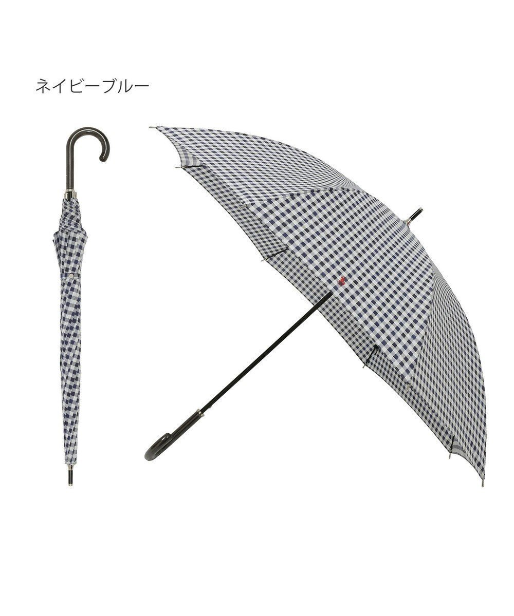 【ムーンバット/MOONBAT】の【ジャンプ傘】POLO RALPH LAUREN (ポロ ラルフローレン) 長傘 ギンガムチェック インテリア・キッズ・メンズ・レディースファッション・服の通販 founy(ファニー) 　ファッション　Fashion　レディースファッション　Fashion for Women　レイングッズ・傘・晴雨兼用傘　Umbrellas & Rain Gear　アイビー　Ivy Pattern　ギンガム　Gingham, Gingham Fabric　傘　Umbrella, Parasol　ショート　Short, Short Length　シンプル　Simple, Minimal　チェック　Check, Plaid, Tartan　ニューヨーク　New York, NYC Style　ハンド　Hand, Handmade　ワイド　Wide, Wide Fit　日本製　Made In Japan　エレガント 上品　Elegant　ギフト プレゼント　Gift / Present　ネイビーブルー|ID: prp329100004854437 ipo3291000000035710384