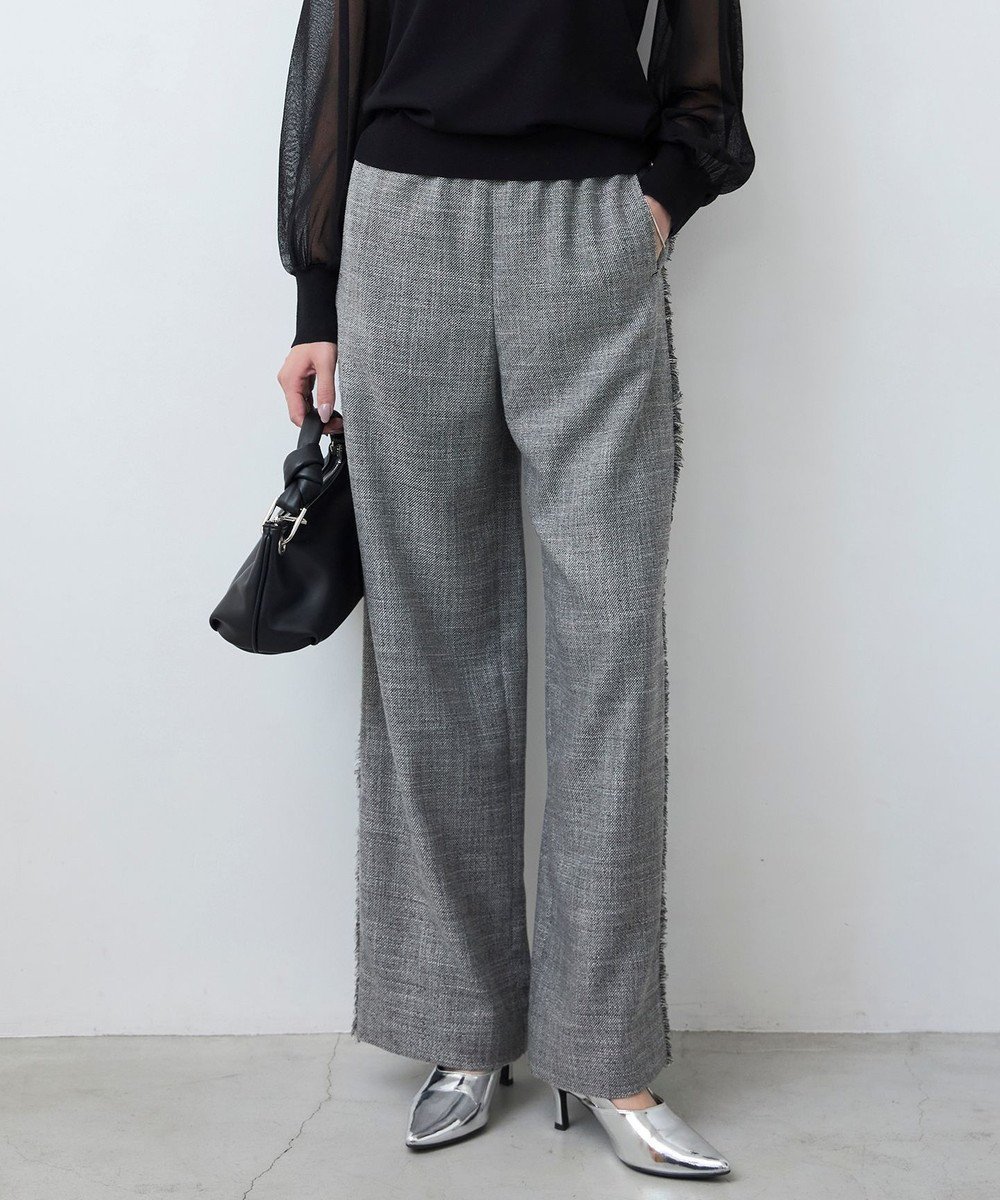【アイシービー/iCB】の【洗える】 ライトスラブツイード ワイドパンツ 人気、トレンドファッション・服の通販 founy(ファニー) 　ファッション　Fashion　レディースファッション　Fashion for Women　パンツ　Pants & Trousers　春　Spring　洗える　Machine Washable　ツイード　Twill, Twill Weave　トレンド　Trend, Trending Now　フリンジ　Fringe, Tassel　ブルゾン　Blouson, Bomber Jacket　ミックス　Mix, Mixed Style　ワイド　Wide, Wide Fit　S/S・春夏　SS, Spring/Summer, Warm Season　夏　Summer　2025年　2025　2025春夏・S/S　Spring/Summer 2025 SS25　 other-1|ID: prp329100004854440 ipo3291000000035710544