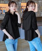 【ティアクラッセ/Tiaclasse】の【洗える】裏毛バックフレアパーカー 人気、トレンドファッション・服の通販 founy(ファニー) ファッション Fashion レディースファッション Fashion for Women トップス・カットソー Cut & Sew Tops レディースパーカー・カジュアルフーディー Casual Hoodies & Sweatshirts コンパクト Compact, Small Size シンプル Simple, Minimal パーカー Hoodie, Parka フレア Flare, Flared 洗える Machine Washable A/W・秋冬 Autumn/Winter thumbnail ブラック|ID: prp329100004854441 ipo3291000000035710562