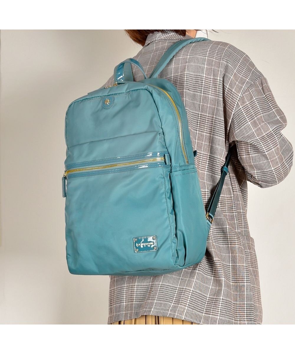 【ラ バガジェリー/LA BAGAGERIE】の【ドラマ衣装提供商品】ナイロンリュックサック インテリア・キッズ・メンズ・レディースファッション・服の通販 founy(ファニー) ファッション Fashion レディースファッション Fashion for Women バッグ Bags エナメル Patent Leather リュック Backpack, Rucksack エレガント 上品 Elegant グリーン|ID: prp329100004854450 ipo3291000000035711004