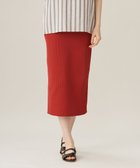 【自由区/JIYU-KU】の【洗える】リブストレッチタイト スカート レッド|ID: prp329100004854471 ipo3291000000035711805