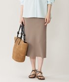 【自由区/JIYU-KU】の【洗える】リブストレッチタイト スカート モカ|ID: prp329100004854471 ipo3291000000035711806