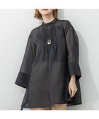 【23区/NIJYUSANKU】の【洗える】シアービエラ チュニック ブラウス 人気、トレンドファッション・服の通販 founy(ファニー) ファッション Fashion レディースファッション Fashion for Women トップス・カットソー Cut & Sew Tops シャツ・ブラウス・オフィスカジュアル Elegant Blouses & Button-Ups 洗える Machine Washable ギャザー Gathered, Ruffled シアー Sheer, See-Through チュニック Tunic, Long Top トレンド Trend, Trending Now バランス Balance, Style Balance フロント Front, Front Design リラックス Relax, Relaxed Fit ワイド Wide, Wide Fit A/W・秋冬 Autumn/Winter エレガント 上品 Elegant 2025年 2025 2025-2026秋冬・A/W Autumn/Winter 2025–26 AW25–26 thumbnail ブラック系|ID: prp329100004854477 ipo3291000000035711984