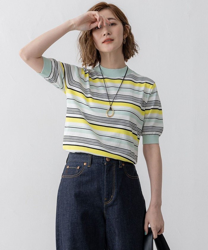 【23区/NIJYUSANKU】の【VERY3月号掲載/洗える】プレミアムビオコットン 半袖 マルチボーダー ニット インテリア・キッズ・メンズ・レディースファッション・服の通販 founy(ファニー) https://founy.com/ 雑誌掲載アイテム Magazine Picks & Fashion Features ファッション雑誌 Fashion Magazines ヴェリィ VERY ファッション Fashion レディースファッション Fashion for Women トップス・カットソー Cut & Sew Tops ニット Knit Tops & Sweaters イエロー Yellow イタリア Italy エレガント 上品 Elegant オーガニック Organic Cotton 春 Spring 洗える Machine Washable カーディガン Cardigan, Knitwear 3月号 March Issue シンプル Simple, Minimal セーター Sweater, Knitwear 雑誌 Magazine, Fashion Magazine ベーシック Basic, Essential ボトム Bottoms, Lower Wear ボーダー Border, Stripe 半袖 Short Sleeve, Half Sleeve S/S・春夏 SS, Spring/Summer, Warm Season おすすめ Recommended / Our Picks 夏 Summer 2025年 2025 2025春夏・S/S Spring/Summer 2025 SS25 |ID: prp329100004854483 ipo3291000000035712201