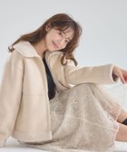 【フェルゥ/Feroux】のリバーシブル ムートンボアコート アイボリー系|ID: prp329100004854503 ipo3291000000035712708