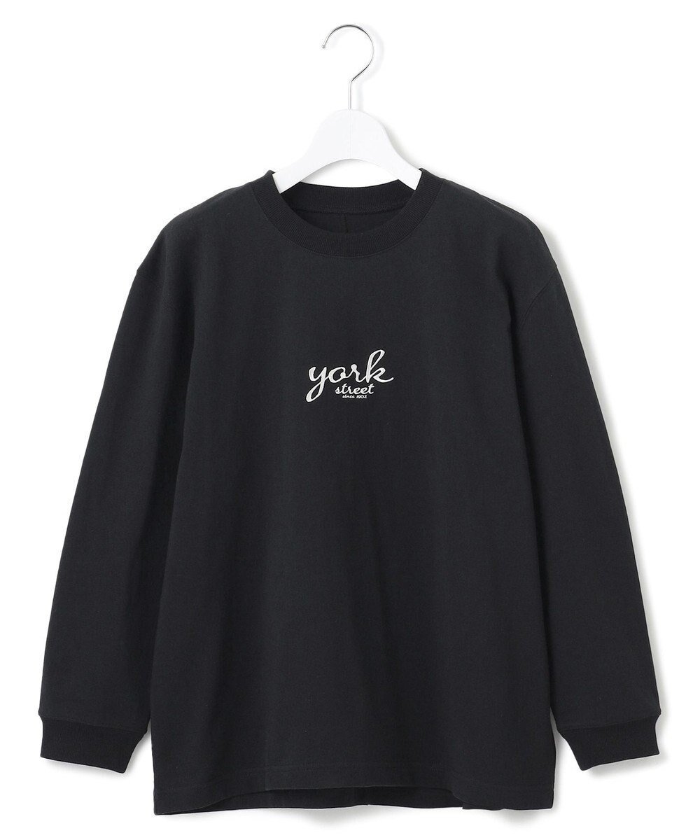 【ジェイプレスヨークストリート/J.PRESS YORK STREET】の【WOMEN】ベーシック ロングスリーブ Tシャツ インテリア・キッズ・メンズ・レディースファッション・服の通販 founy(ファニー) 　ファッション　Fashion　レディースファッション　Fashion for Women　トップス・カットソー　Cut & Sew Tops　シャツ・ブラウス・オフィスカジュアル　Elegant Blouses & Button-Ups　ロングTシャツ・Tシャツ　Longline T-Shirts & Tees　カットソー・ベーシックTシャツ　Cut-and-Sewn Tops / Stretch Tees & Basics　アメリカン　American Style　カットソー　Cut and Sewn Top　スリーブ　Sleeve, Long Sleeve / Short Sleeve　フロント　Front, Front Design　ベーシック　Basic, Essential　ロング　Long, Long-Length　夏　Summer　春　Spring　S/S・春夏　SS, Spring/Summer, Warm Season　ブラック系|ID: prp329100004854532 ipo3291000000035713733
