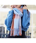 【ティアクラッセ/Tiaclasse】の大判チェックマフラー オレンジ|ID: prp329100004854535 ipo3291000000035713863