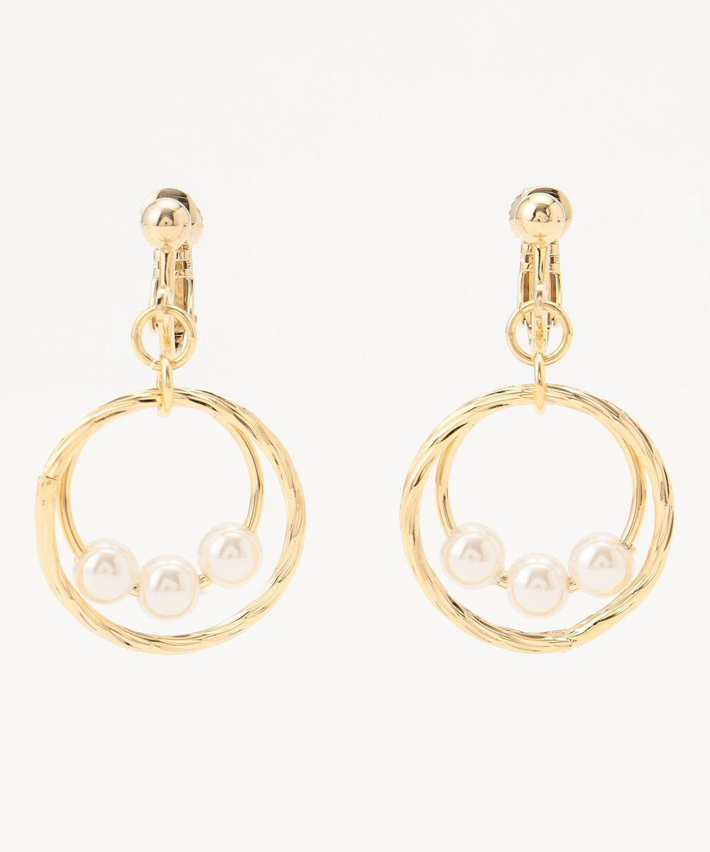 【エニィ スィス/any SiS】の3連パール調フープ イヤリング 人気、トレンドファッション・服の通販 founy(ファニー) 　ファッション　Fashion　レディースファッション　Fashion for Women　ジュエリー　Jewelry　ファッションリング　Fashion Rings　イヤリング・フープ・ドロップタイプ　Hoop, Drop & Clip Earrings　アクセサリー　Fashion Accessories　イヤリング　Earrings　パール　Pearl, Pearl Accent　フープ　Hoop, Hoop Earrings　ミックス　Mix, Mixed Style　メタル　Metal, Metal Parts　モチーフ　Motif, Design Theme　新作・新入荷　New Arrivals / New In　 other-1|ID: prp329100004854537 ipo3291000000035713894