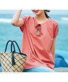 【ティアクラッセ/Tiaclasse】の【洗える】ボリュームフレンチカットソーチュニック コーラル|ID: prp329100004854553 ipo3291000000035714370