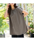 【ティアクラッセ/Tiaclasse】の【洗える】ボリュームフレンチカットソーチュニック グレージュ|ID: prp329100004854553 ipo3291000000035714374