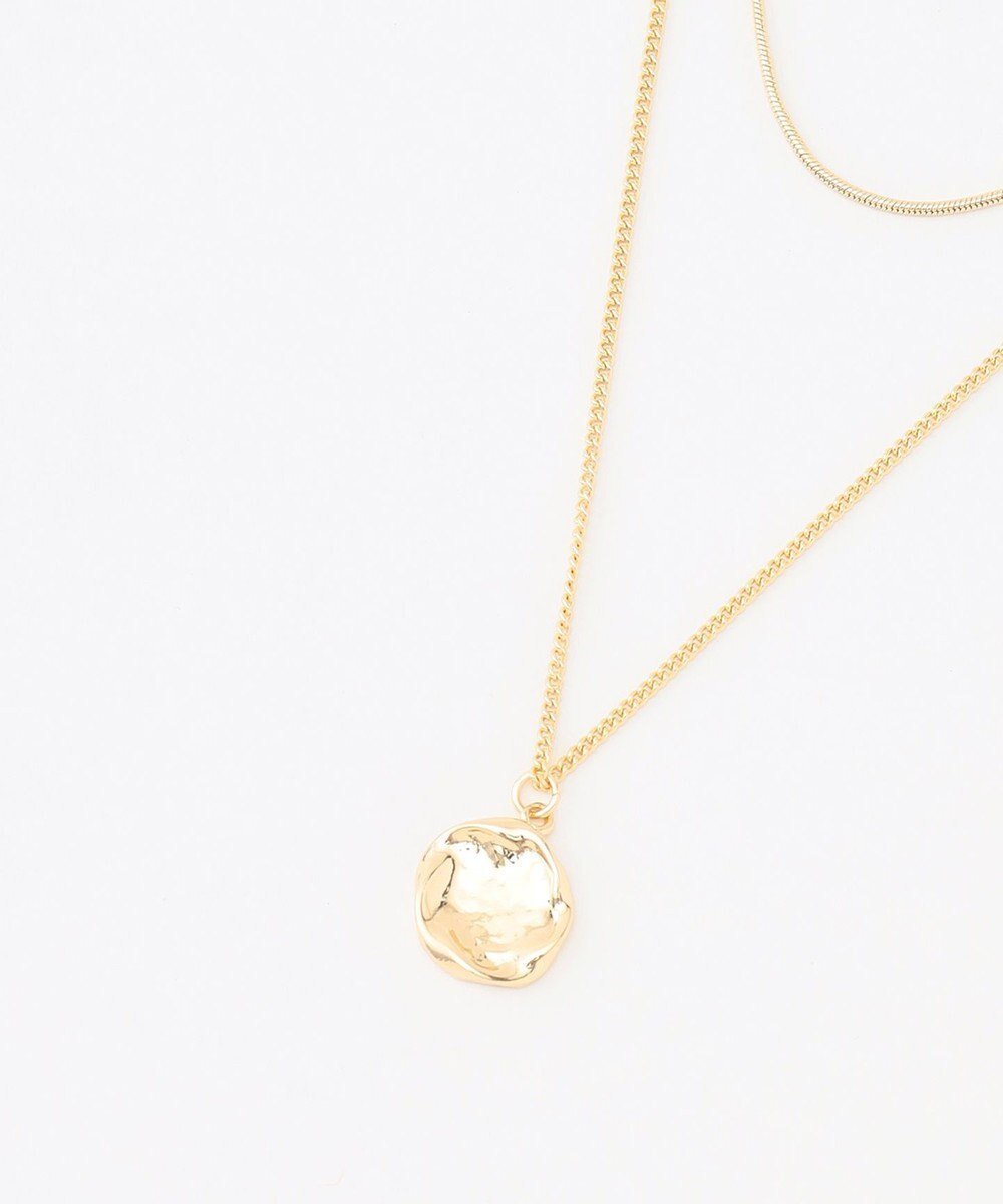 【エニー/ANY】の2連メタルモチーフネックレス インテリア・キッズ・メンズ・レディースファッション・服の通販 founy(ファニー) 　ファッション　Fashion　レディースファッション　Fashion for Women　ジュエリー　Jewelry　ネックレス　Necklaces & Pendants　おすすめ　Recommended / Our Picks　アクセサリー　Fashion Accessories　ギフト プレゼント　Gift / Present　チェーン　Chain, Chain Strap　ネックレス　Necklace, Pendant Necklace　メタル　Metal, Metal Parts　モチーフ　Motif, Design Theme　再入荷　Restock / Back in Stock　ライトゴールド|ID: prp329100004854570 ipo3291000000035714884