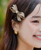 【ティアクラッセ/Tiaclasse】の【2TYPE/ゴム&クリップ】レザーリボンヘアアクセサリー クリップ:ベージュ|ID: prp329100004854580 ipo3291000000035715211