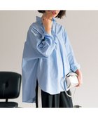 【アンフィーロ 自由区/UNFILO】の【WEB限定カラー】コットン オーバーシャツ ブルー|ID: prp329100004854607 ipo3291000000036378818