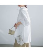 【アンフィーロ 自由区/UNFILO】の【WEB限定カラー】コットン オーバーシャツ オフ|ID: prp329100004854607 ipo3291000000036378822