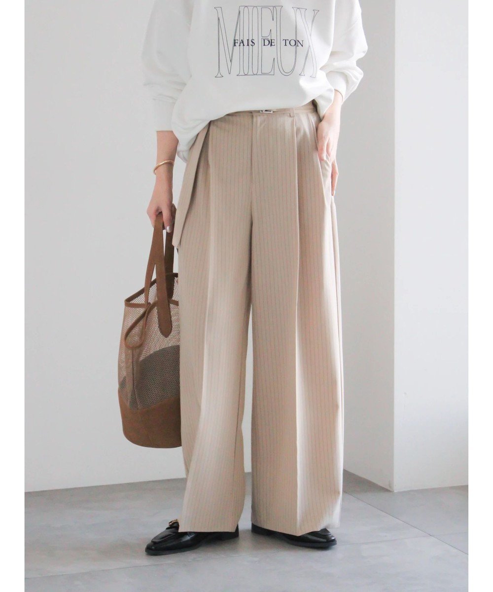 【テチチ/Te chichi】のピンストライプタックワイドパンツ 人気、トレンドファッション・服の通販 founy(ファニー) ファッション Fashion レディースファッション Fashion for Women パンツ Pants & Trousers おすすめ Recommended / Our Picks シンプル Simple, Minimal スタイリッシュ Stylish, Fashionable ストライプ Stripe, Striped Pattern ワイド Wide, Wide Fit 夏 Summer S/S・春夏 SS, Spring/Summer, Warm Season A/W・秋冬 Autumn/Winter other-1|ID: prp329100004854611 ipo3291000000035715351