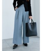 【テチチ/Te chichi】のピンストライプタックワイドパンツ ブルー|ID: prp329100004854611 ipo3291000000035715353