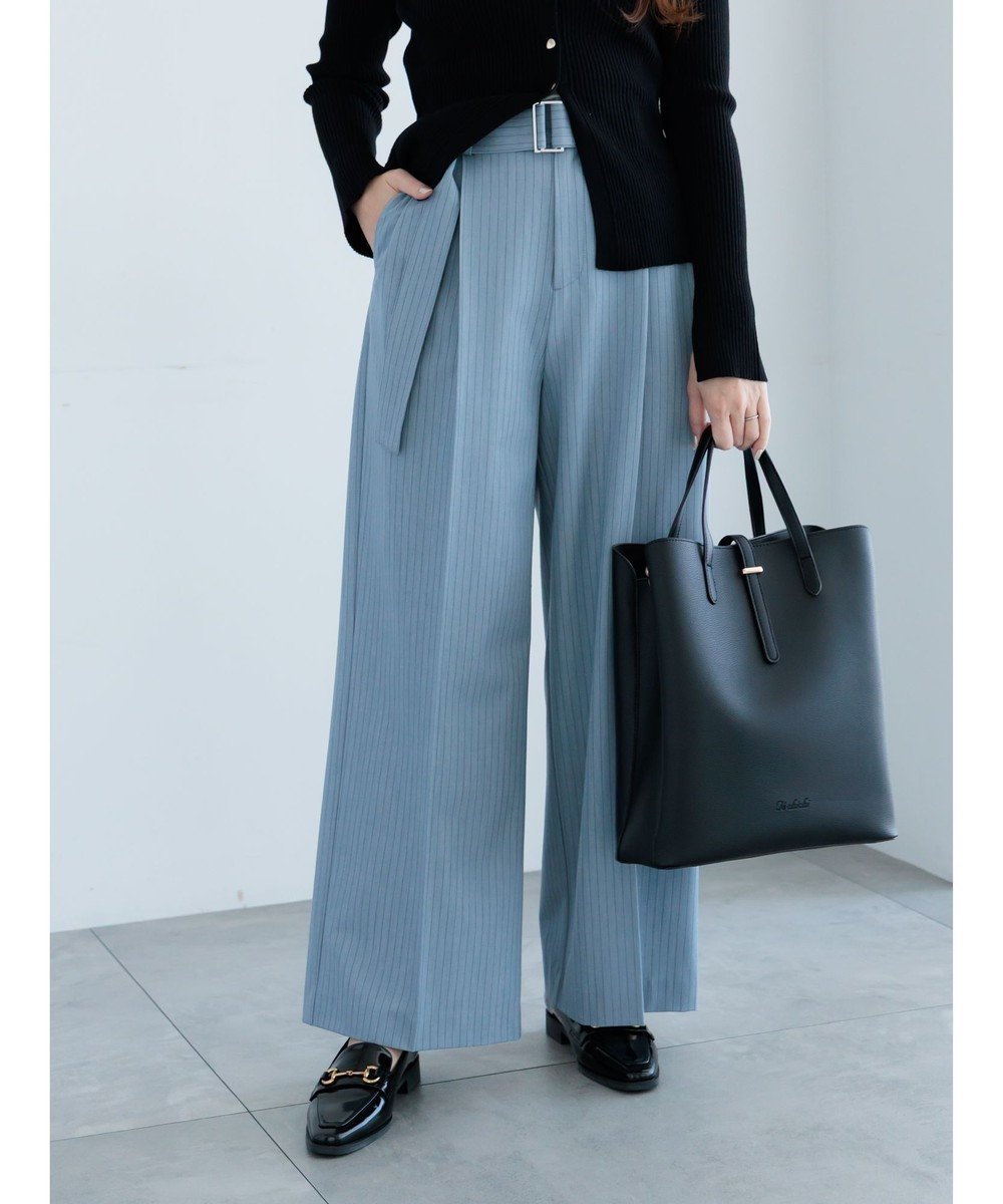 【テチチ/Te chichi】のピンストライプタックワイドパンツ インテリア・キッズ・メンズ・レディースファッション・服の通販 founy(ファニー) ファッション Fashion レディースファッション Fashion for Women パンツ Pants & Trousers おすすめ Recommended / Our Picks シンプル Simple, Minimal スタイリッシュ Stylish, Fashionable ストライプ Stripe, Striped Pattern ワイド Wide, Wide Fit 夏 Summer S/S・春夏 SS, Spring/Summer, Warm Season A/W・秋冬 Autumn/Winter ブルー|ID: prp329100004854611 ipo3291000000035715353