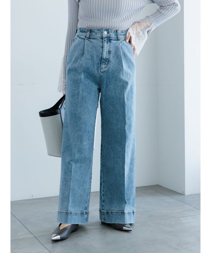 【テチチ/Te chichi】のワイドデニムパンツ インテリア・キッズ・メンズ・レディースファッション・服の通販 founy(ファニー) https://founy.com/ ファッション Fashion レディースファッション Fashion for Women パンツ Pants & Trousers デニムパンツ・ジーンズ・美脚デニム Denim Jeans & Pants コンパクト Compact, Small Size ストレッチ Stretch, Stretchy Fabric センター Center, Center Line デニム Denim, Jeans Material パッチ Patch, Appliqué リラックス Relax, Relaxed Fit ワイド Wide, Wide Fit 夏 Summer S/S・春夏 SS, Spring/Summer, Warm Season A/W・秋冬 Autumn/Winter |ID: prp329100004854617 ipo3291000000035715375