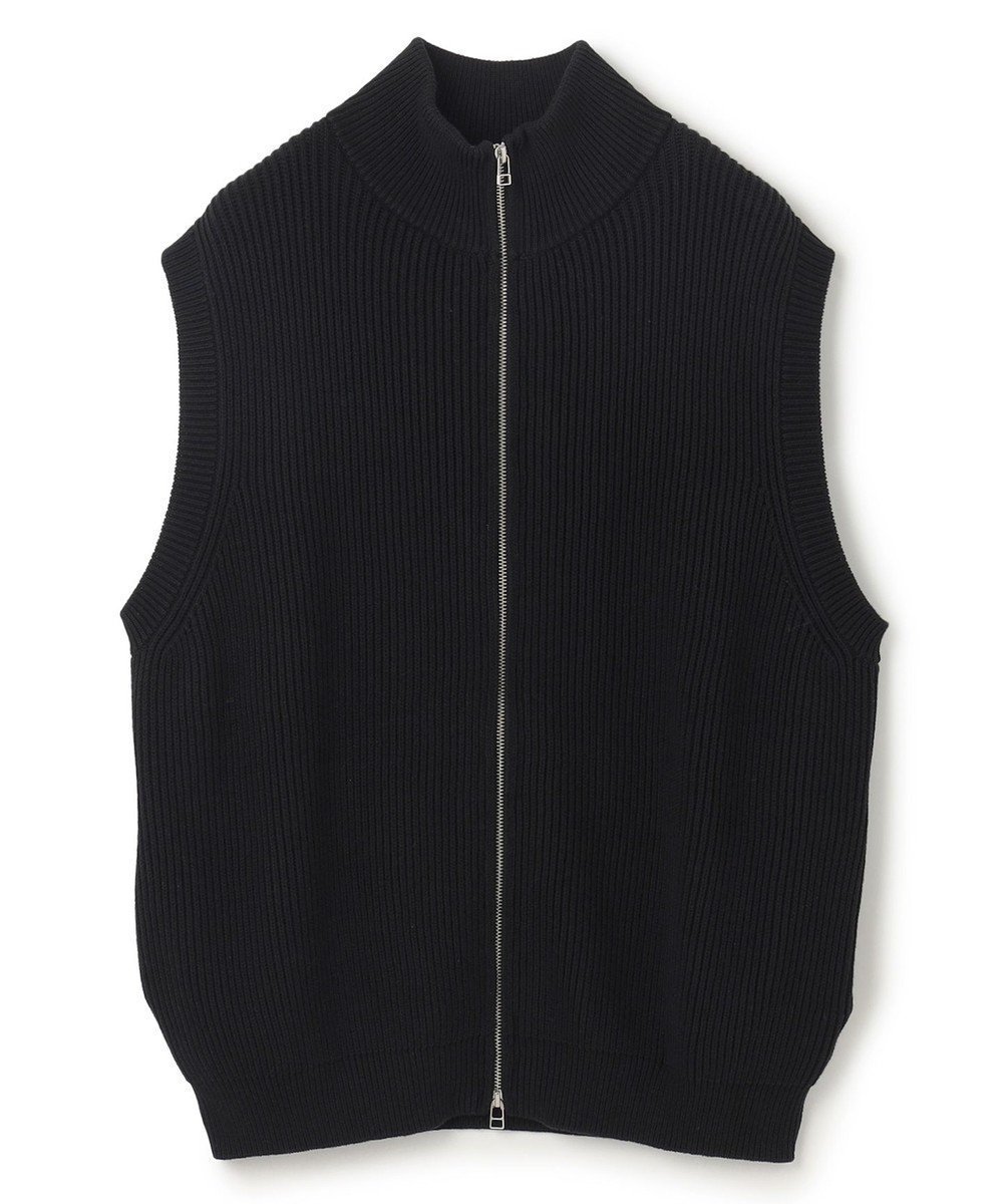 【アンフィーロ/UNFILO / MEN】のスウェットライク ジップベスト 24年秋冬商品 インテリア・キッズ・メンズ・レディースファッション・服の通販 founy(ファニー) 　ファッション　Fashion　メンズファッション　Fashion for Men　トップス・カットソー　Cut & Sew Tops　ベスト・ジレ　Vests & Gilets　ウォッシャブル　Machine Washable　カットソー　Cut and Sewn Top　ショート　Short, Short Length　トレンド　Trend, Trending Now　ベスト　Vest, Waistcoat　畦　Ribbed Knit　A/W・秋冬　Autumn/Winter　ブラック|ID: prp329100004854657 ipo3291000000035722001