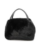 【アンビリオン/UNBILLION】のカシュカシュ cachecache / ミンク風エコファー2wayボックストート ブラック|ID: prp329100004854669 ipo3291000000035722289