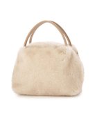 【アンビリオン/UNBILLION】のカシュカシュ cachecache / ミンク風エコファー2wayボックストート アイボリー|ID: prp329100004854669 ipo3291000000035722291