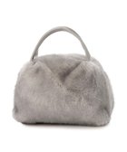 【アンビリオン/UNBILLION】のカシュカシュ cachecache / ミンク風エコファー2wayボックストート ライトグレー|ID: prp329100004854669 ipo3291000000035722296