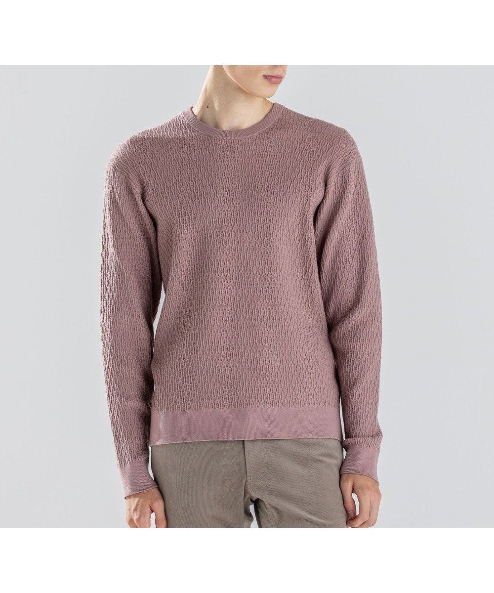 【ジョゼフ オム/JOSEPH HOMME / MEN】の【新柄】 ヴィスコースリンクス クルーネックニット 人気、トレンドファッション・服の通販 founy(ファニー) 　ファッション　Fashion　メンズファッション　Fashion for Men　トップス・カットソー　Cut & Sew Tops　ニット・セーター / 定番トップス　Knit Tops & Sweaters　シンプル　Simple, Minimal　セーター　Sweater, Knitwear　フィット　Fit, Slim Fit　レギュラー　Regular, Standard Fit　ロング　Long, Long-Length　A/W・秋冬　Autumn/Winter　長袖　Long Sleeve, Full Sleeve　 other-1|ID: prp329100004854685 ipo3291000000035722731