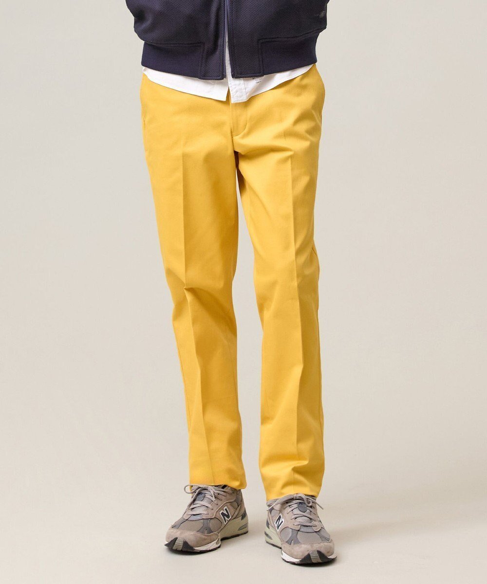 【ジェイ プレス/J.PRESS / MEN】の洗練されたシルエットと機能美【ストレッチ】トリコチン ステムテーパードパンツ_25年モデル インテリア・キッズ・メンズ・レディースファッション・服の通販 founy(ファニー) 　ファッション　Fashion　メンズファッション　Fashion for Men　ボトムス　Bottoms　スタイリッシュ　Stylish, Fashionable　ストレッチ　Stretch, Stretchy Fabric　スラックス　Slacks, Dress Pants　ドレス　Dress, One-Piece　定番　Standard, Basic Item　A/W・秋冬　Autumn/Winter　エレガント 上品　Elegant　イエロー系|ID: prp329100004854687 ipo3291000000035722780