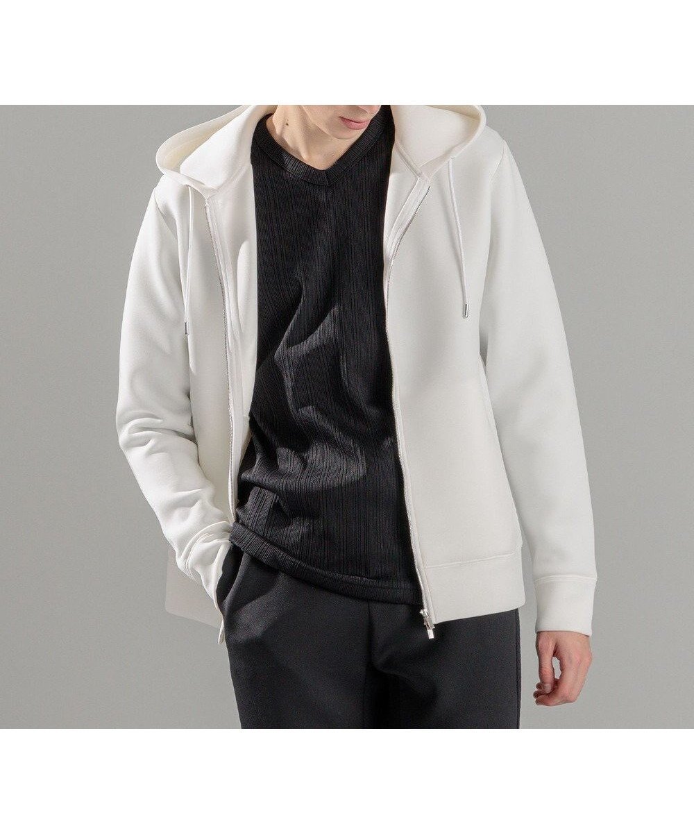 【ジョゼフ オム/JOSEPH HOMME / MEN】のチュウイージャージー ジップアップパーカー インテリア・キッズ・メンズ・レディースファッション・服の通販 founy(ファニー) 　ファッション　Fashion　メンズファッション　Fashion for Men　トップス・カットソー　Cut & Sew Tops　パーカー・フーディー / カジュアルコーデ　Hoodies & Parkas　スポーティ　Sporty, Casual Athletic　パーカー　Hoodie, Parka　フロント　Front, Front Design　ブロッキング　Color Blocking, Panel Design　ベーシック　Basic, Essential　ポケット　Pocket, Pocket Detail　ラグジュアリー　Luxury, Elegant　夏　Summer　春　Spring　S/S・春夏　SS, Spring/Summer, Warm Season　ホワイト系|ID: prp329100004854689 ipo3291000000035722877