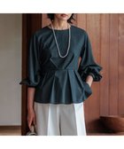 【23区/NIJYUSANKU】の【CLASSY.10月号掲載/洗える】TWマットクロス ペプラム ブラウス グレー系|ID: prp329100004854700 ipo3291000000035723939