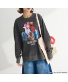 【グリーンパークス/Green Parks】のセサミストリートミーツフルーツオブザルーム スウェット 人気、トレンドファッション・服の通販 founy(ファニー) ファッション Fashion レディースファッション Fashion for Women トップス・カットソー Cut & Sew Tops レディースパーカー・カジュアルフーディー Casual Hoodies & Sweatshirts スウェット・クルーネックトップス Sweatshirts & Crewnecks / Relaxed Fit Sweat Tops おすすめ Recommended / Our Picks キャラクター Character, Licensed Characters スウェット / スエット Sweatshirt, Sweatwear フロント Front, Front Design ポケット Pocket, Pocket Detail リラックス Relax, Relaxed Fit ヴィンテージ Vintage Style A/W・秋冬 Autumn/Winter thumbnail Charcoal Gray|ID: prp329100004854701 ipo3291000000035724351