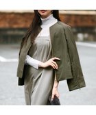 【23区/NIJYUSANKU】の【23区×Oggiコラボ /撥水加工】中綿 パディングタフタ ジャケット カーキ系|ID: prp329100004854705 ipo3291000000035724808