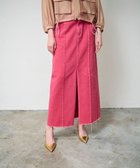 【グレース コンチネンタル/GRACE CONTINENTAL】のデニムタイトロングスカート ローズ|ID: prp329100004854726 ipo3291000000035726758